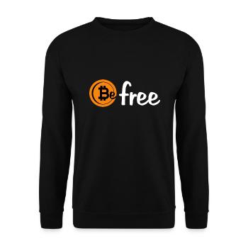 Bitcoin BTC Crypto Blockchain Coin d’échange de pièces - Sweat-shirt Unisexe - noir - Devant - Alina (178cm) & Michal (187cm)