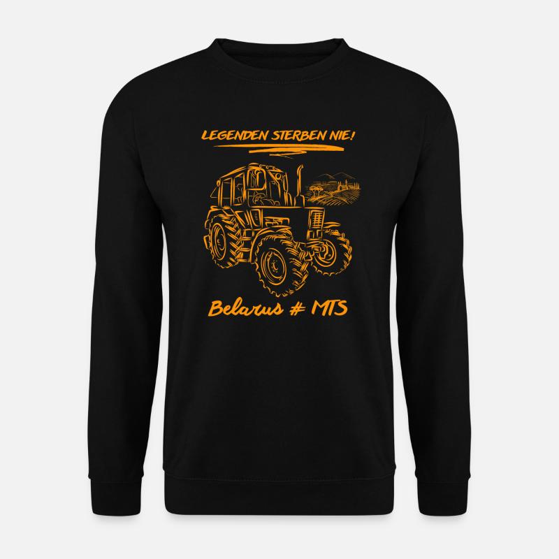 Belarus # MTS / DDR Landmaschinen - Unisex Pullover - Schwarz