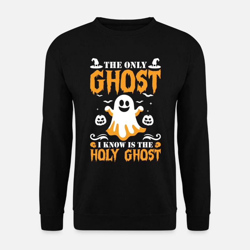 Halloween Ghost Pumpkin - Unisex Sweatshirt - black