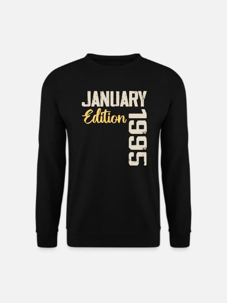 Birthday gift born in January 1995 - 1995 - Unisex Sweatshirt - black