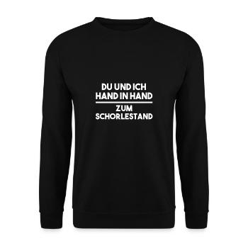 Hand in hand to the Schorlestand | Palatine, Palatinate - Unisex Sweatshirt - black - Front - Alina (178cm) & Michal (187cm)