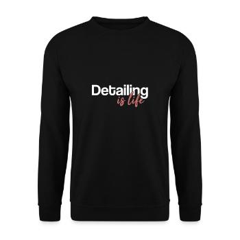 Detailing Is Life | Car Detailing, Car Detailer - Unisex Sweatshirt - black - Front - Alina (178cm) & Michal (187cm)
