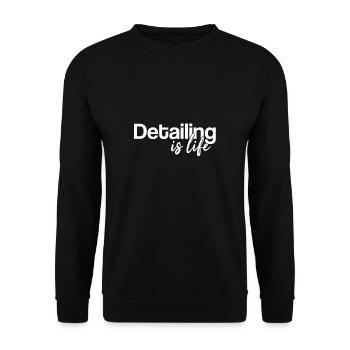 Detailing Is Life | Auto Detailing, Auto Detailer - Unisex Sweatshirt - black - Front - Alina (178cm) & Michal (187cm)