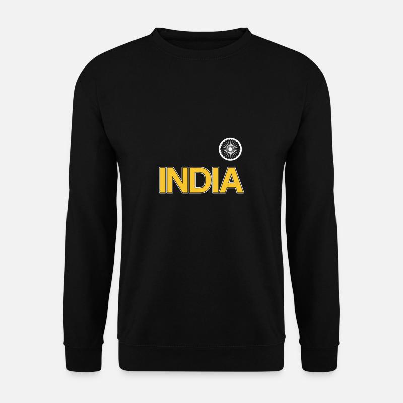 Indien Cricket Jersey | Indien Cricket Team - Unisex Pullover - Schwarz