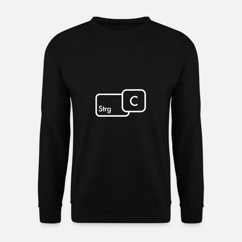Strg + C | Familie Partnerlook Vater und Sohn - Unisex Pullover - Schwarz