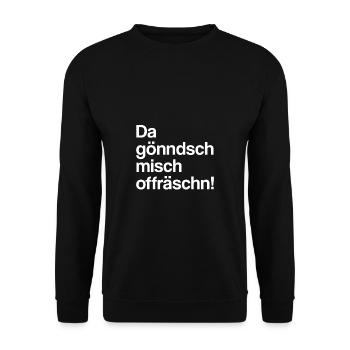 C’est le mélange de fraisage | Des choses saxonnes - Sweat-shirt Unisexe - noir - Devant - Alina (178cm) & Michal (187cm)