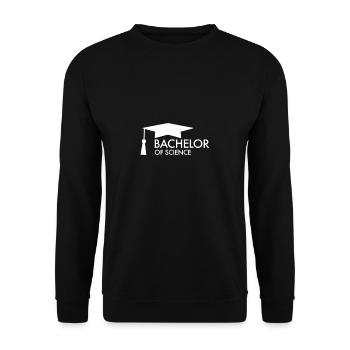 Bachelor of Science University College Student - Unisex Sweatshirt - black - Front - Alina (178cm) & Michal (187cm)
