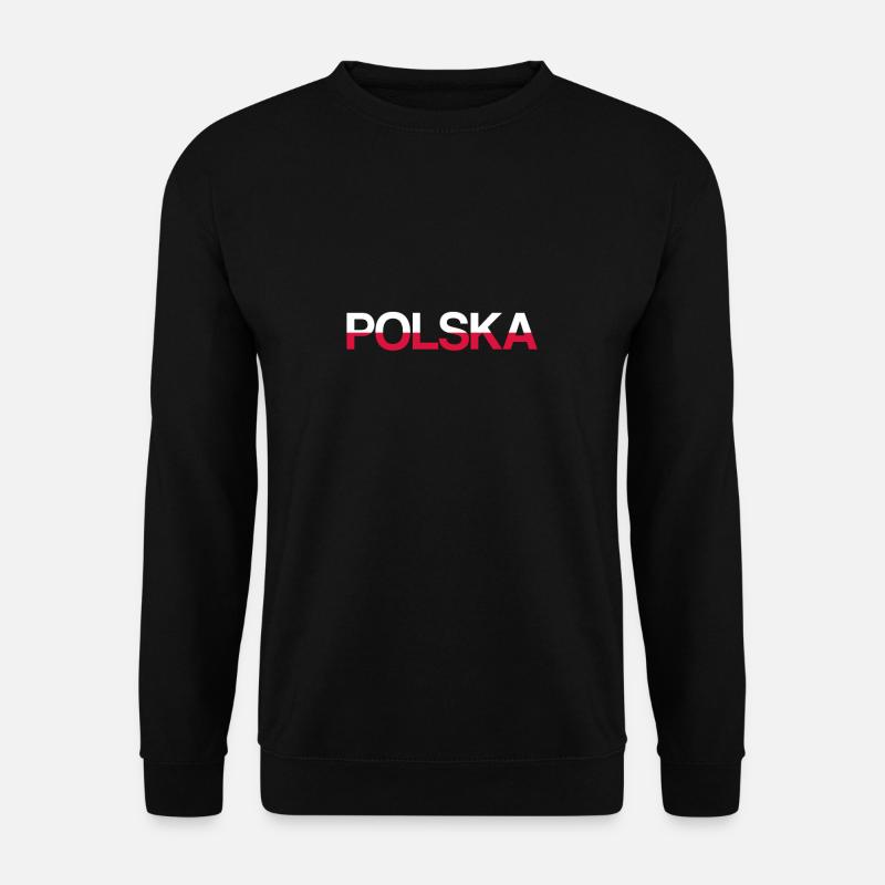 Polska Polen Polnische Flagge Polnisch - Unisex Pullover - Schwarz