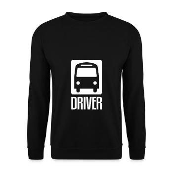 Bus driver bus school bus bus omnibus bus driver - Unisex Sweatshirt - black - Front - Alina (178cm) & Michal (187cm)