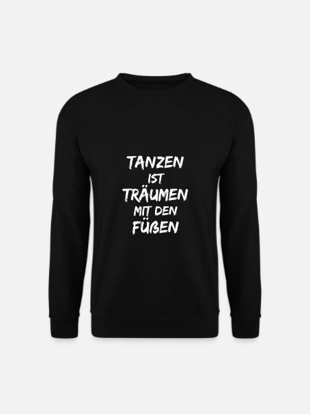 Tanzen ist Träumen mit den Füßen | Techno Rave - Unisex Pullover - Schwarz