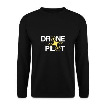 Pilote de drone | Drone pilot drone drone race - Sweat-shirt Unisexe - noir - Devant - Alina (178cm) & Michal (187cm)