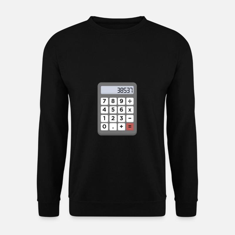 Lesbe Taschenrechner Schule Mathe Schüler Lehrer - Unisex Pullover - Schwarz