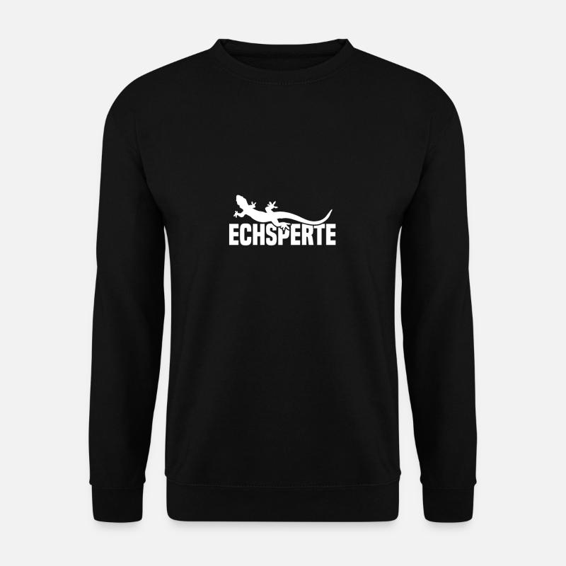 Echsperte Echse Echsen Reptil Reptilien Tierpflger - Unisex Pullover - Schwarz