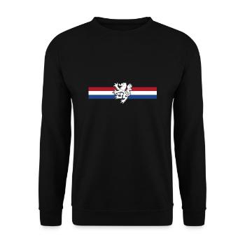 Lion coat of arms Netherlands Holland Dutch - Unisex Sweatshirt - black - Front - Alina (178cm) & Michal (187cm)