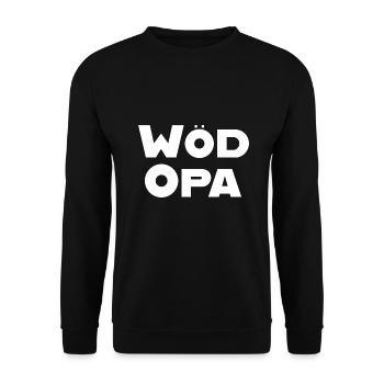 Wöd Opa Österreich bester Opa Großvater Österreich - Unisex Pullover - Schwarz - Vorne - Alina (178cm) & Michal (187cm)