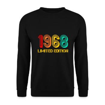 1968 Édition limitée Année de naissance 1968 Cadeau - Sweat-shirt Unisexe - noir - Devant - Alina (178cm) & Michal (187cm)