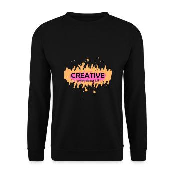 Künstler - Unisex Pullover - Schwarz - Vorne - Alina (178cm) & Michal (187cm)