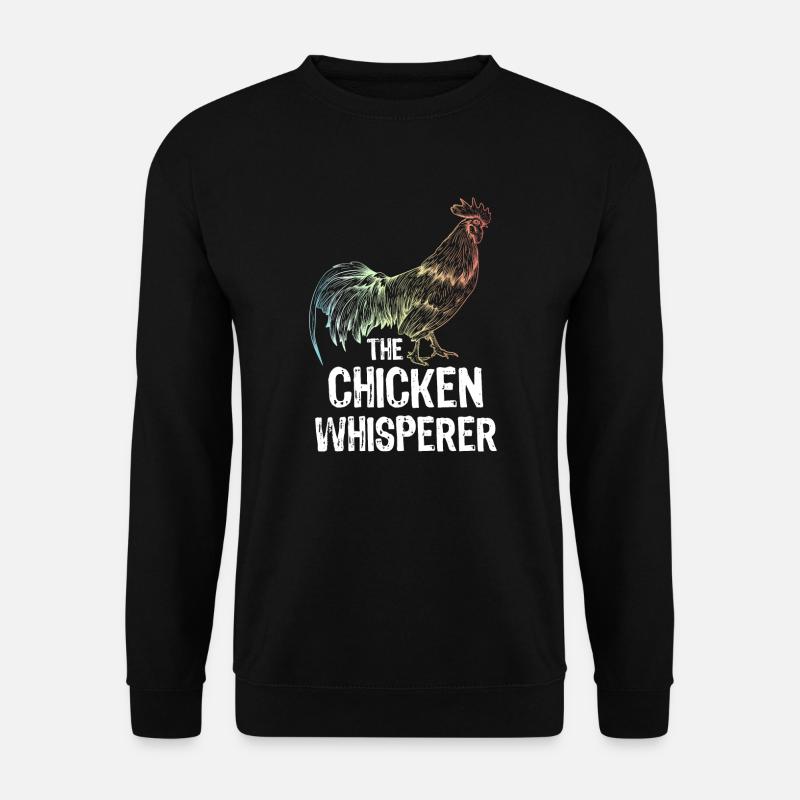 Chicken rooster chickens - Unisex Sweatshirt - black