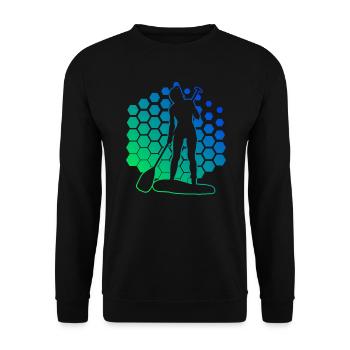 Standup Paddle Standup Paddle Hommes Sup - Sweat-shirt Unisexe - noir - Devant - Alina (178cm) & Michal (187cm)