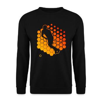 Salibandy Floorball Hockey de sol féminin - Sweat-shirt Unisexe - noir - Devant - Alina (178cm) & Michal (187cm)