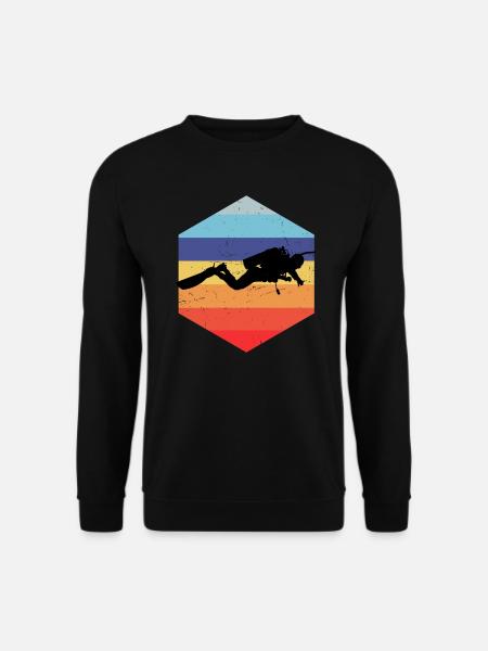 Damen Diver Scuba Diver Diving Tauchen - Unisex Pullover - Schwarz