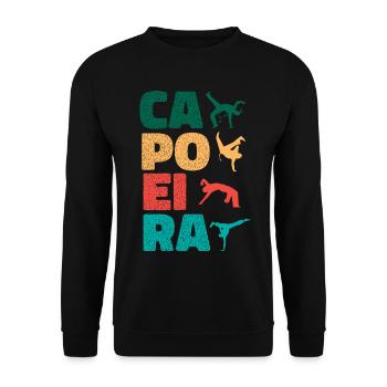 Capoeira brésilienne - Sweat-shirt Unisexe - noir - Devant - Alina (178cm) & Michal (187cm)