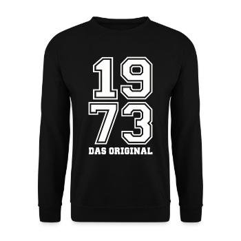 1973 das Original! - Unisex Pullover - Schwarz - Vorne - Alina (178cm) & Michal (187cm)