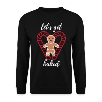 Faisons cuire au four! - Sweat-shirt Unisexe - noir - Devant - Alina (178cm) & Michal (187cm)