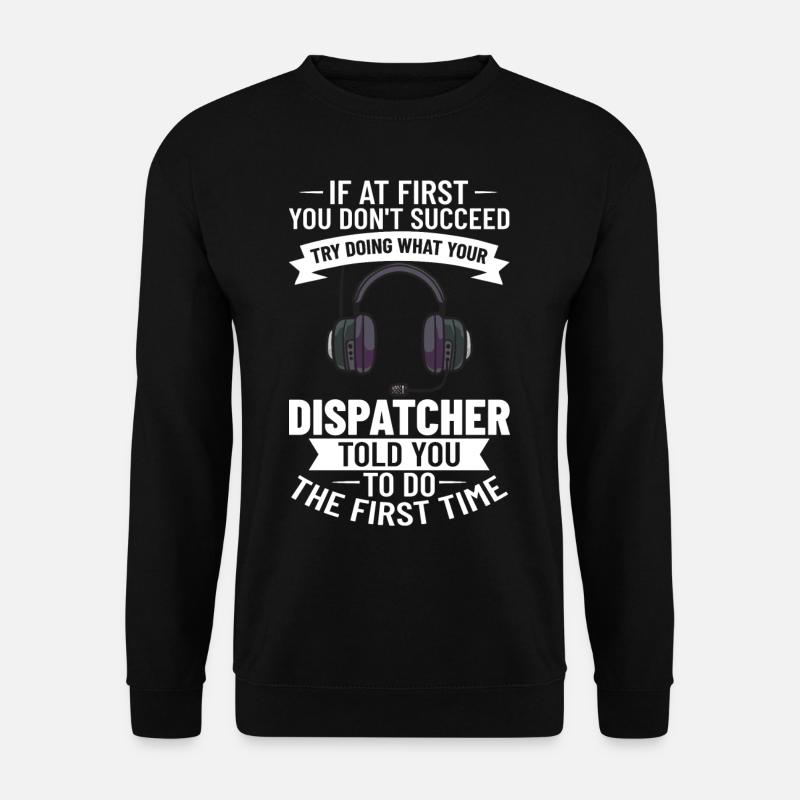 Dispatcher Notruf Einsatzleitstelle Leitstelle - Unisex Pullover - Schwarz