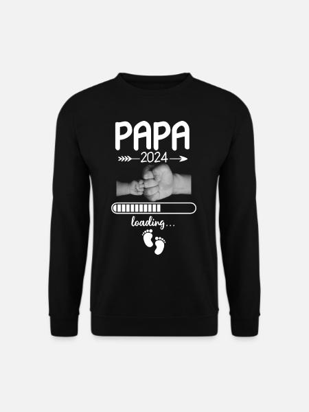 Papa 2024 Loading - Unisex Pullover - Schwarz
