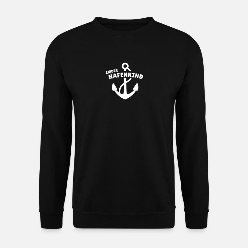 Emder Hafenkind - Unisex Pullover - Schwarz