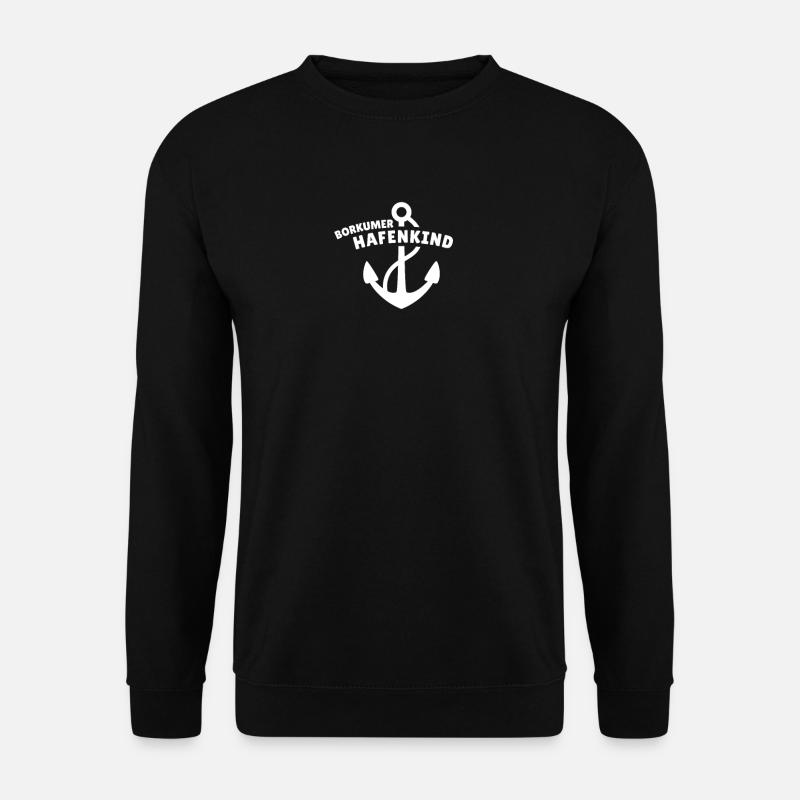 Borkumer Hafenkind - Unisex Pullover - Schwarz