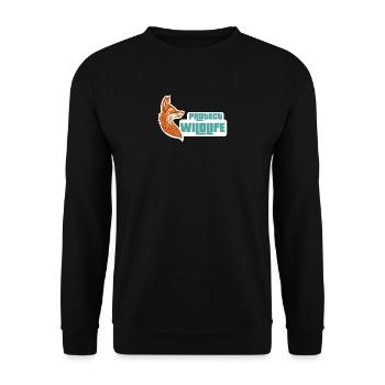 Protect wildlife - Unisex Pullover - Schwarz - Vorne - Alina (178cm) & Michal (187cm)