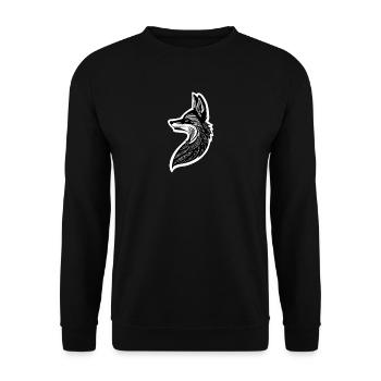 Fuchs - Unisex Pullover - Schwarz - Vorne - Alina (178cm) & Michal (187cm)