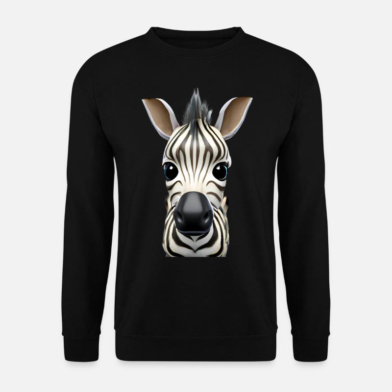 Cute zebra design - Unisex Sweatshirt - black