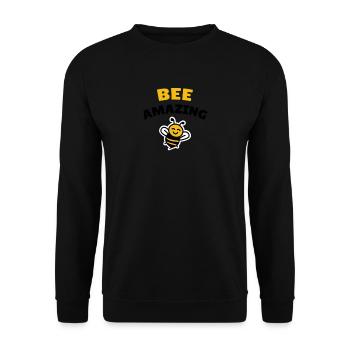 Abeille incroyable - Sweat-shirt Unisexe - noir - Devant - Alina (178cm) & Michal (187cm)