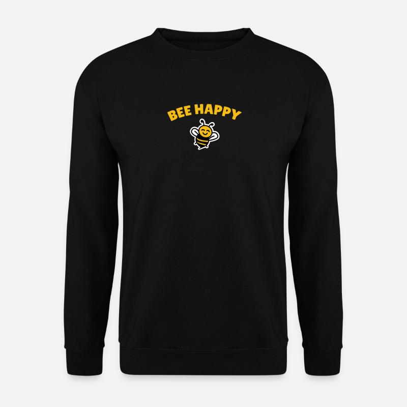 Bee happy - Unisex Sweatshirt - black