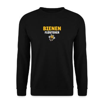 Bienenflüsterer - Unisex Pullover - Schwarz - Vorne - Alina (178cm) & Michal (187cm)