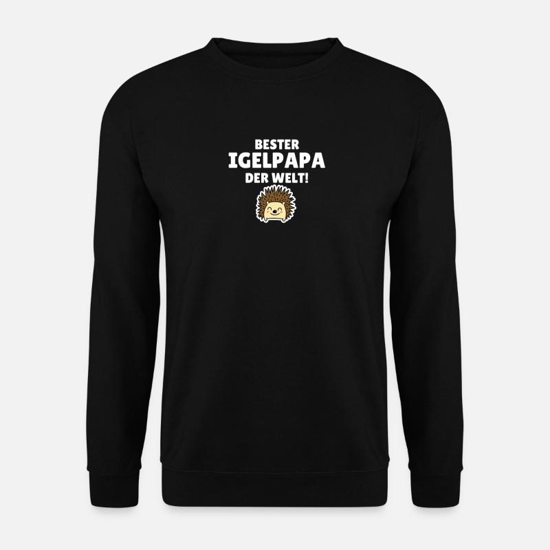 Bester Igelpapa der Welt! - Unisex Pullover - Schwarz