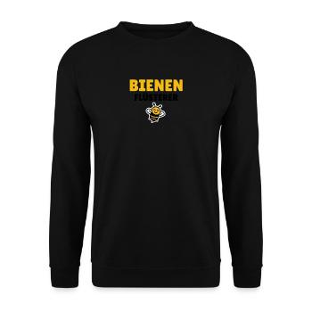 Bienenflüsterer - Unisex Pullover - Schwarz - Vorne - Alina (178cm) & Michal (187cm)