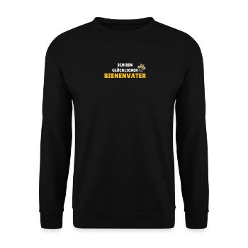 Bienenvater - Unisex Pullover - Schwarz - Vorne - Alina (178cm) & Michal (187cm)