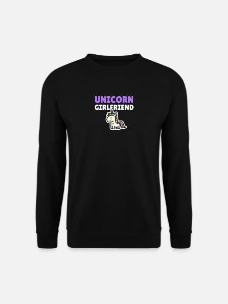 Unicorn Girlfriend - Unisex Sweatshirt - black