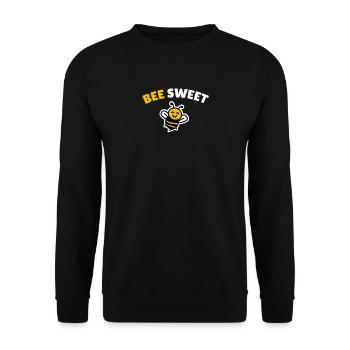 Abeille sucrée - Sweat-shirt Unisexe - noir - Devant - Alina (178cm) & Michal (187cm)