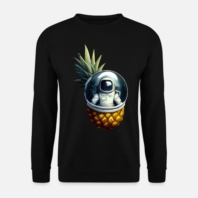 Astronaut in pineapple - Unisex Sweatshirt - black