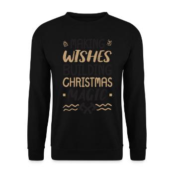 Holly Jolly Checkup Dental Christmas - Unisex Sweatshirt - black - Front - Alina (178cm) & Michal (187cm)