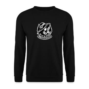 Pilzprinzessin - Unisex Pullover - Schwarz - Vorne - Alina (178cm) & Michal (187cm)