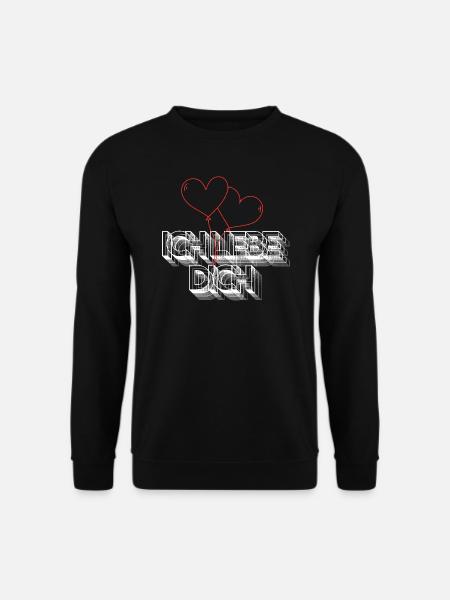 Je t’aime - Sweat-shirt Unisexe - noir