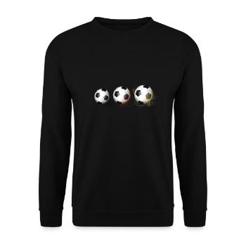 Soccer - Unisex Sweatshirt - black - Front - Alina (178cm) & Michal (187cm)