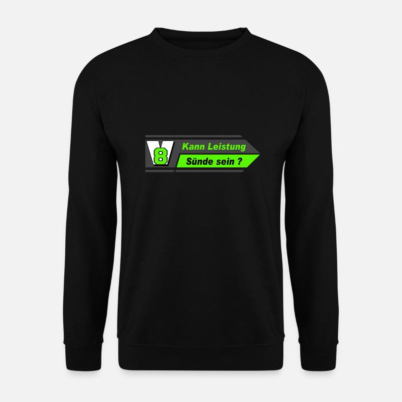 V8,Muscle-Car,Werkstatt,Garage V8 Leistung (25) - Unisex Pullover - Schwarz