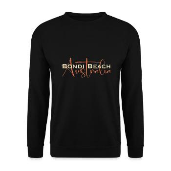 Bondi Beach Australia vintage style - Unisex Sweatshirt - black - Front - Alina (178cm) & Michal (187cm)